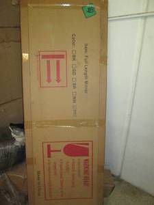 lot 267 image: Brand new full length mirror in gol...