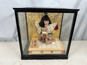 lot 19 image: Japanese Young Samurai Doll with Glass Case