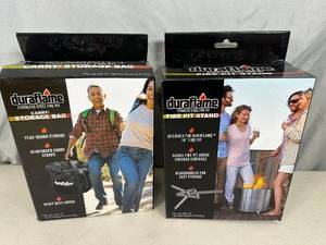 lot 47 image: New Duraflame Fire Pit Stand and Carrying Bag
