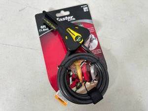 lot 65 image: New Master Lock 6 ft Adjustable Cable Lock