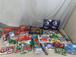 lot 71 image: Assorted Candy, Chocolate, Cherries, Andes, Tootsie Rolls, Cotton Candy, Gummy Candy, and More
