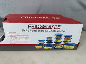 lot 87 image: New FridgeMate 30 Piece Food Storage Container Set