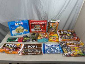 lot 105 image: Assorted Candy, Tootsie Pops, Andes, Halloween Candy, Tootsie Rolls, and More