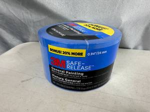 lot 160 image: New 3 Pack of 3M Safe-Release Blue Painters Tape