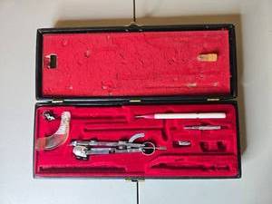 lot 24 image: Ulano Drafting Compass Set with Case and Accessories