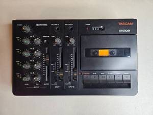 lot 33 image: Tascam Porta 03 Ministudio 4-Track Cassette Recorder with Power Adapter and Box