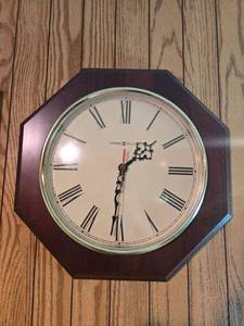 lot 39 image: Howard Miller 620-170 Wall Clock with Roman Numerals