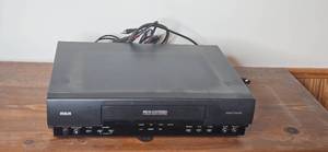 lot 56 image: RCA VR603HF VHS Hi-Fi Stereo 4-Head VCR with Cables