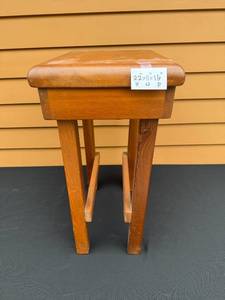 lot 124 image: Wooden Stool 22x11x16 Inches