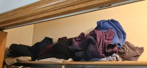 lot 157 image: Collection of Mens Sweaters and Sweatshirts Including REI and Sonoma Size L
