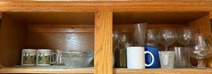 lot 174 image: Assorted Glassware and Mugs Collection