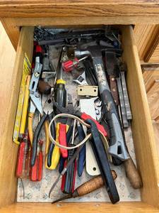 lot 180 image: Assorted Hand Tools Collection Including Hammer, Screwdrivers, and Pliers
