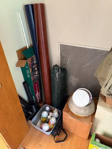 lot 189 image: Hydroponic Supply Lot with Nutrients, Tubes, Film Rolls, and Accessories