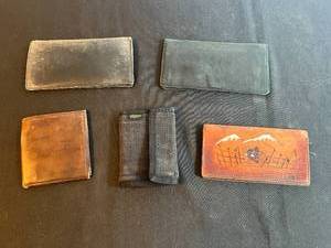 lot 209 image: Lot of Used Wallets Including Leather and Hemp Styles