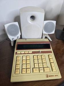 lot 225 image: Boston Digital BA735 Speakers with Subwoofer and Monride JD-30 Calculator