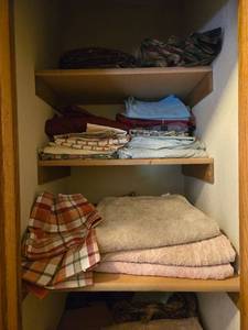 lot 241 image: Collection of Assorted Towels, Linens, and Tablecloths