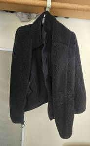 lot 278 image: Mens Clothing Collection with Lands End Fleece Jacket, Croft & Barrow Blazer, and Brown Garment Bag