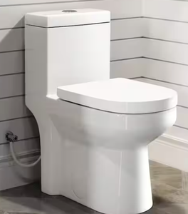 lot 7 image: Hanikes One-Piece 1.11.6 GPF Dual Flush Round Toilet in White