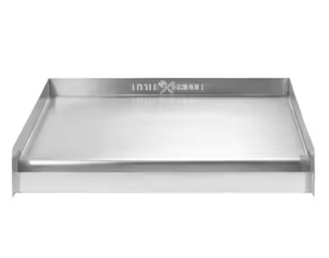 lot 20 image: Universal 13 in. Stainless Steel BBQ Griddle