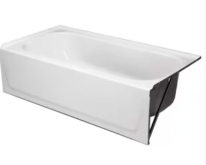 lot 11 image: Aloha 60 in. x 30 in. Alcove Soaking Bathtub with Right Drain in White