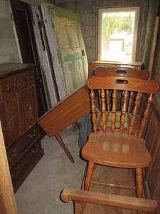 lot 02 image: Entire Contents Of Storage Unit Including Antique Doors, Furniture & More