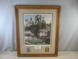 lot 11 image: (A-4) Framed Signed Collector Editi...
