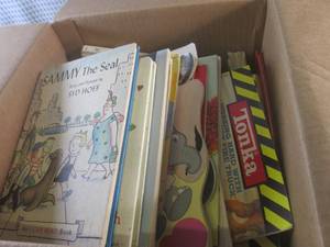 lot 123 image: (A-3) Box Full of Kids Books Some V...