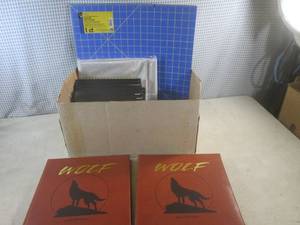 lot 138 image: (G-1) 5 New Cutting Mats, Wolf Book...