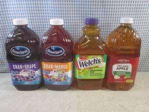 lot 182 image: (B-2) 4 Assorted Bottles of Juice 6...