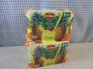 lot 231 image: (B-2) 2 6-Packs Del Monte 100% Pine...
