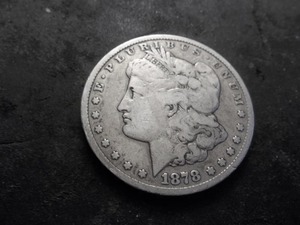 lot 2 image: 1878 CC Morgan Silver Dollar