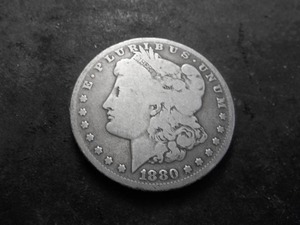 lot 10 image: 1880 Micro O Morgan Silver Dollar