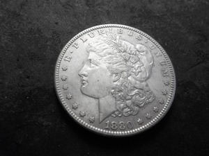 lot 11 image: 1880 S Morgan Silver Dollar