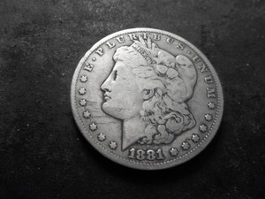 lot 13 image: 1881 CC Morgan Silver Dollar