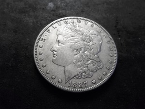 lot 35 image: 1887 Morgan Silver Dollar