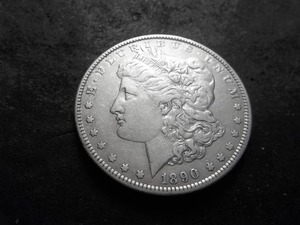 lot 45 image: 1890 Morgan Silver Dollar