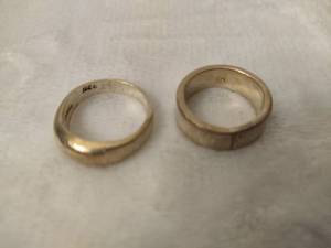 lot 64 image: Two 925 Silver Rings