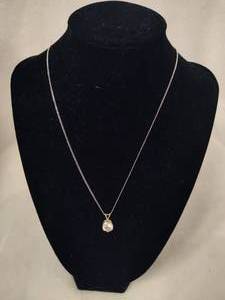 lot 55 image: Sterling Silver Pendant & Chain