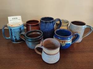 lot 122 image: Assorted Pottery Coffee Mugs