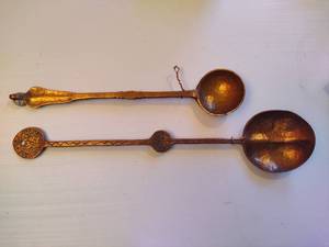 lot 123 image: Two Copper Spoons