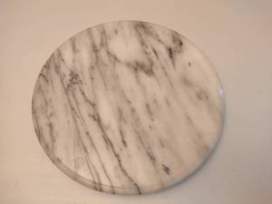 lot 136 image: Round Granite Lazy Susan