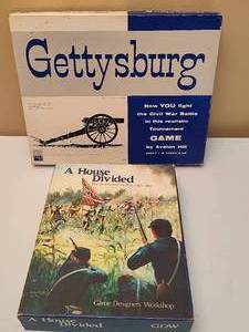 lot 89 image: Two Vintage Civil War Games A House Divided and Gettysburg
