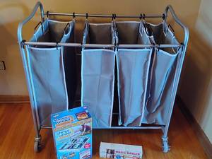 lot 155 image: Laundry Cart & Organization