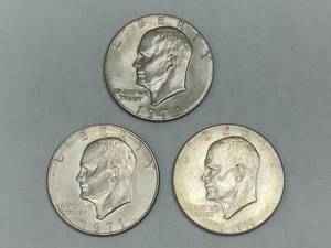 lot 15 image: Eisenhower Dollar Coins - No Mint Mark