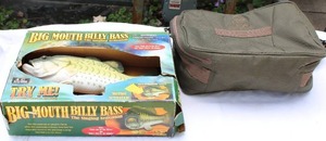 lot 16 image: Big Mouth Billy Bass (Tested) and Ducks Unlimited Bag