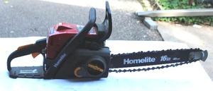 lot 49 image: Homelite 16 Gas-Powered Chainsaw  42cc