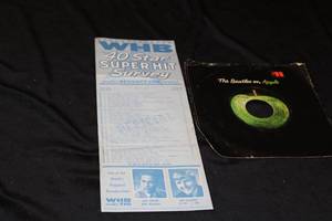 lot 134 image: WHB 40 Star Survey  June 13, 1969  Beatles 45 RPM Get Back  Dont Let Me Down with Sleeve