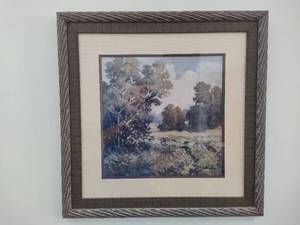 lot 15 image: JA Johnson Landscape Framed Art
