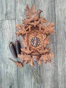 lot 66 image: Wooden Schneider Cuckoo Clock