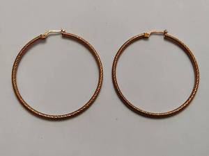 lot 54 image: Stamped 925 Vintage Crystal Cut Dyadema Hoop Earrings